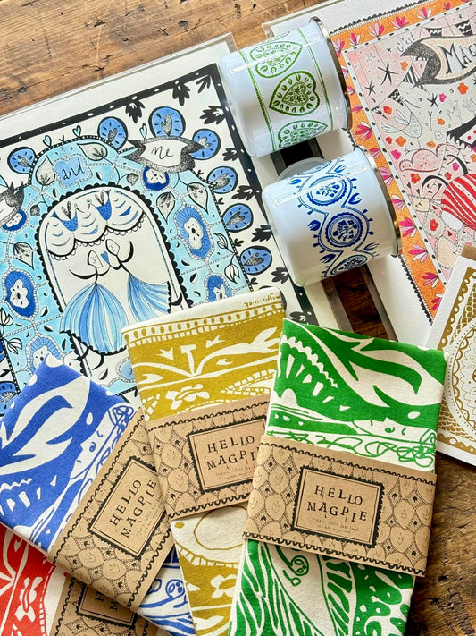 Illustrated Greetings Card (blank inside) with Kraft Brown Envelope (145mm x 145mm) - You and me