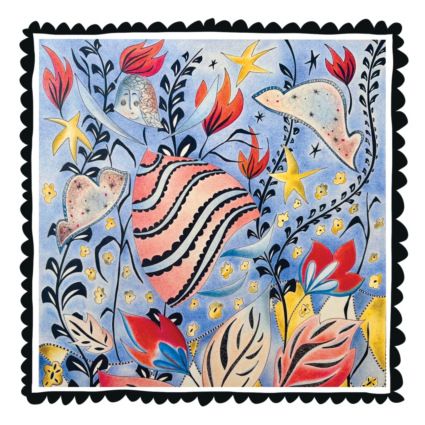 Fine Art Giclée Print - ‘The girl with Spring in her step’