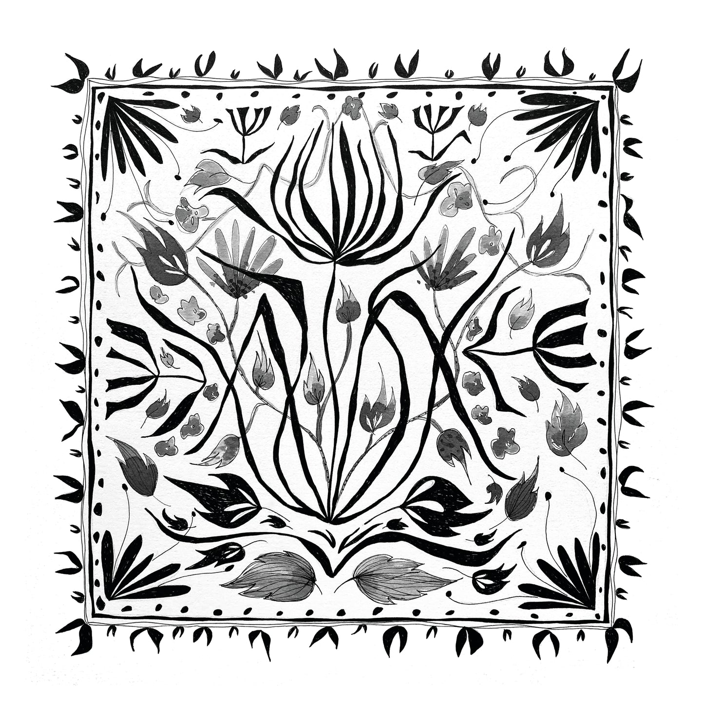 ‘Square Flowers’ - Original Artwork