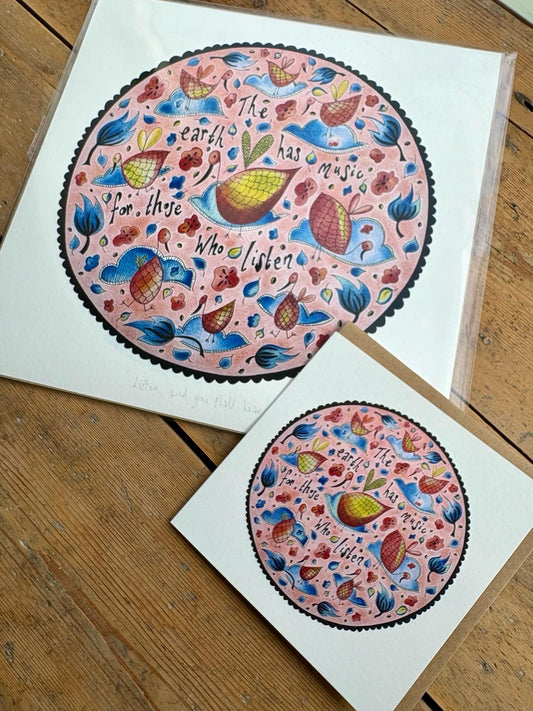 Fine Art Giclée Print - ‘Listen and you shall hear’