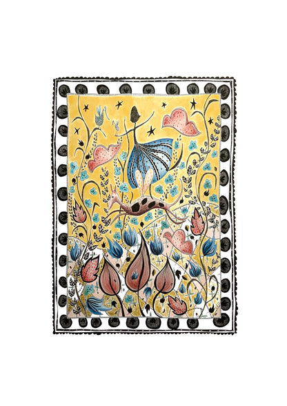 Illustrated Greetings Card (blank inside) with Kraft Brown Envelope (127mm x 177mm) - Sweet Sixty