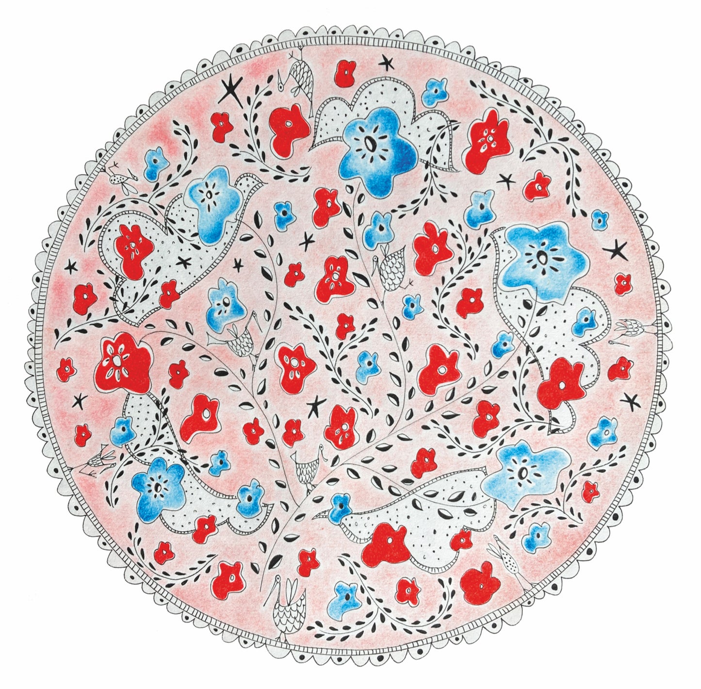 Fine Art Giclée Print - ‘Red Round’