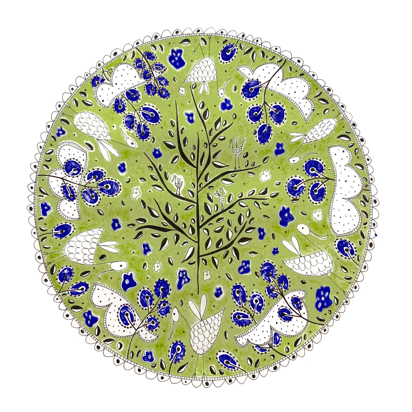 Fine Art Giclée Print - ‘Green Round’