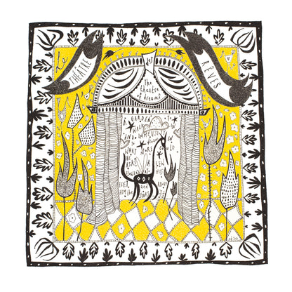 Illustrated Greetings Card (blank inside) with Kraft Brown Envelope (145mm x 145mm) - ‘A Garden to Walk In’