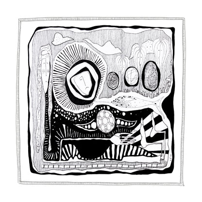 Illustrated Greetings Card (blank inside) with Kraft Brown Envelope (145mm x 145mm) - Dearly, My Beloved