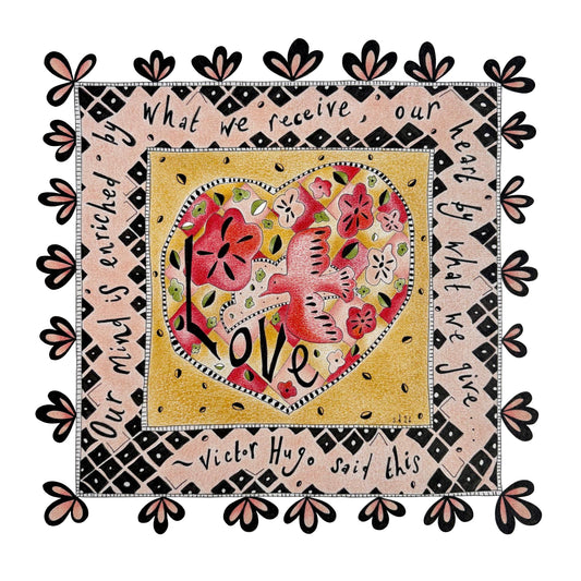 Fine Art Giclée Print - ‘Our hearts, enriched’