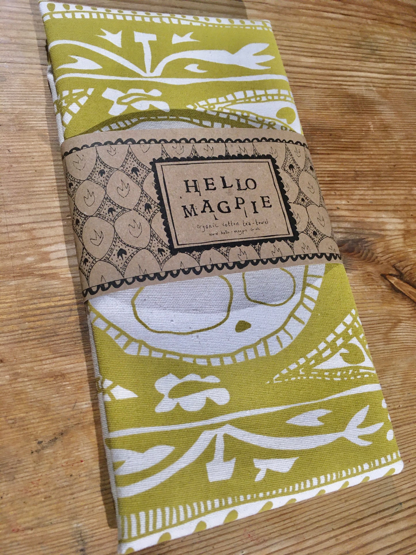 Screen Printed T-towel - Extravagance (Gold)