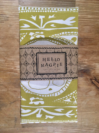 Screen Printed T-towel - Extravagance (Gold)