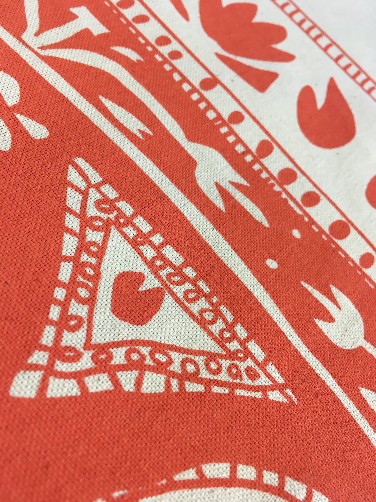 Screen Printed T-towel - Extravagance (Red)