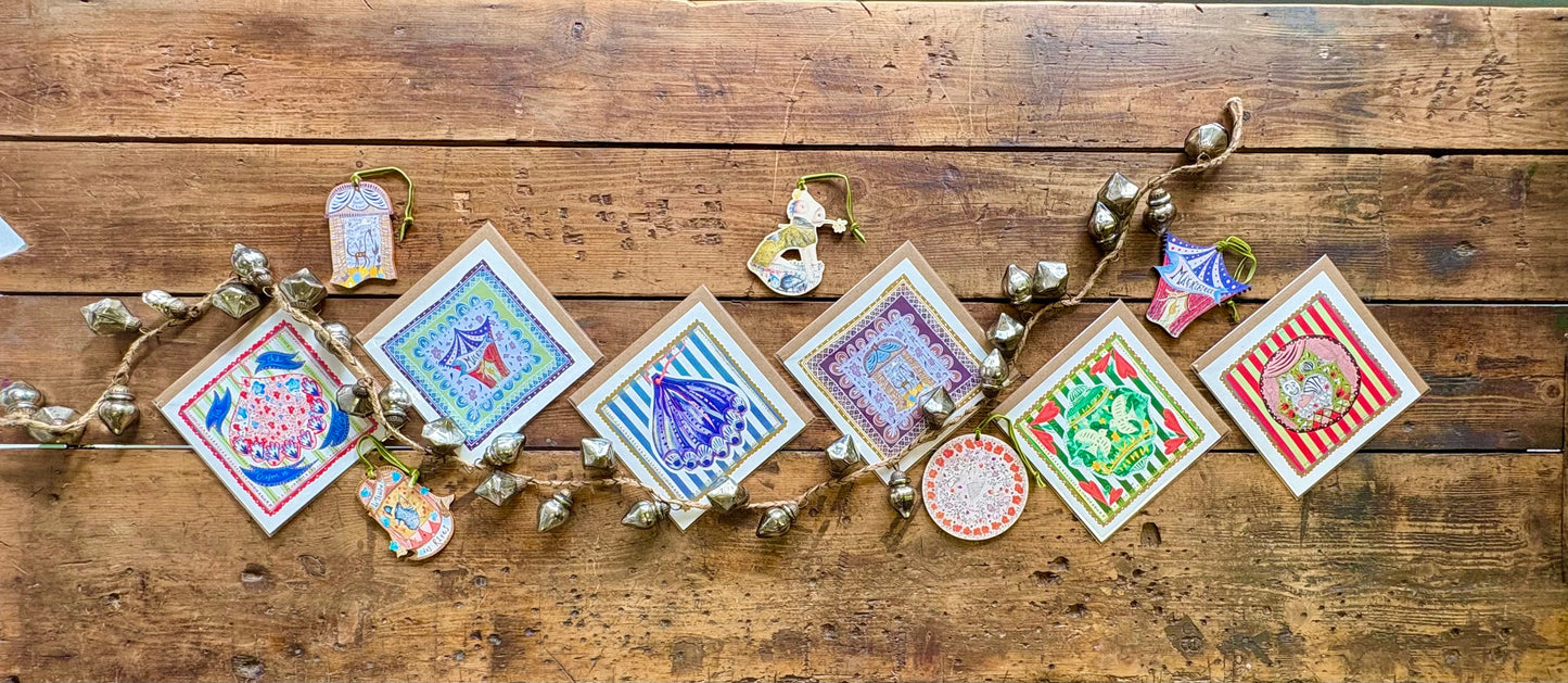 Illustrated Greetings Card (blank inside) with Kraft Brown Envelope (145mm x 145mm) - More Magnifique