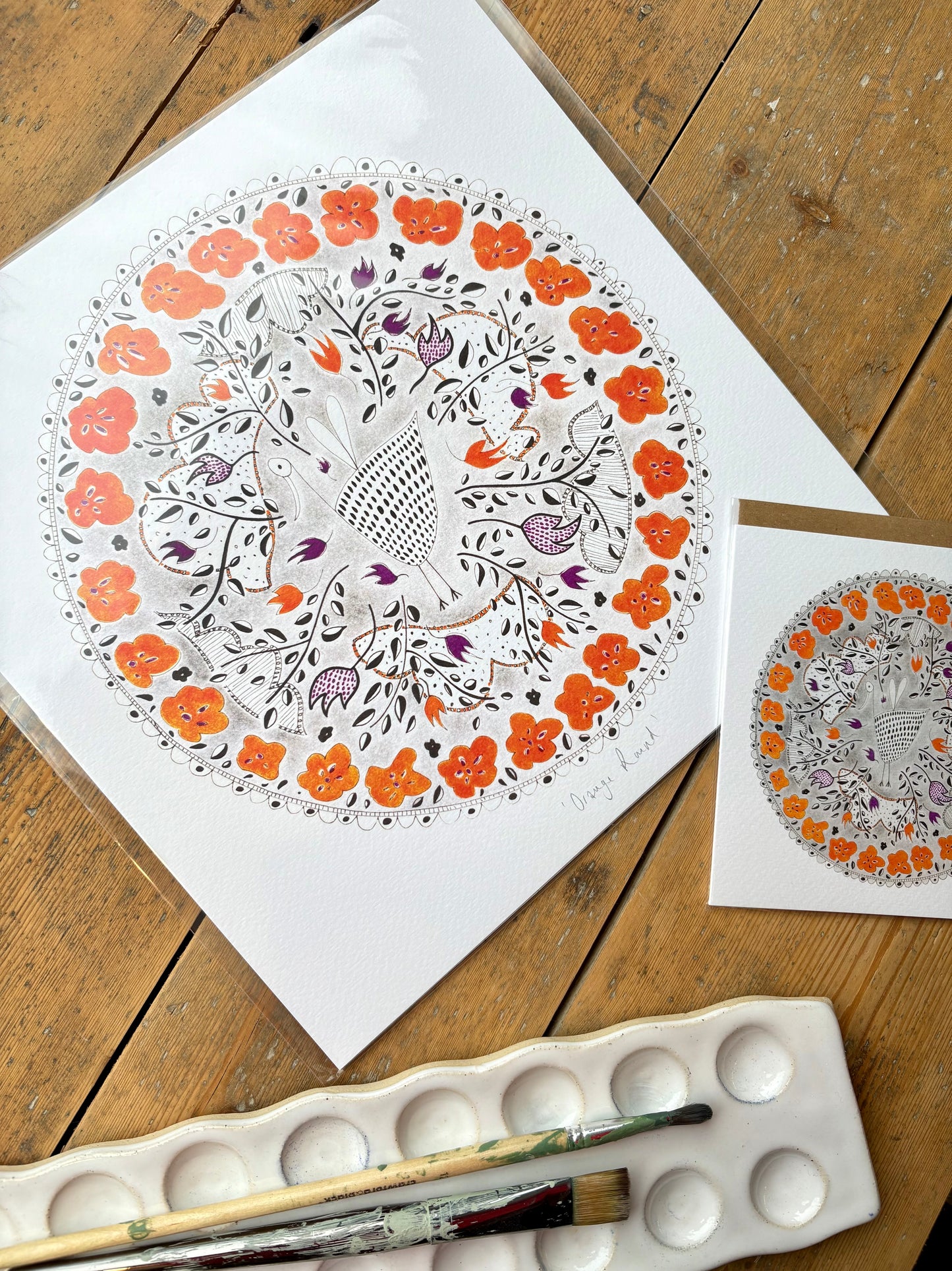Fine Art Giclée Print - ‘Orange Round’