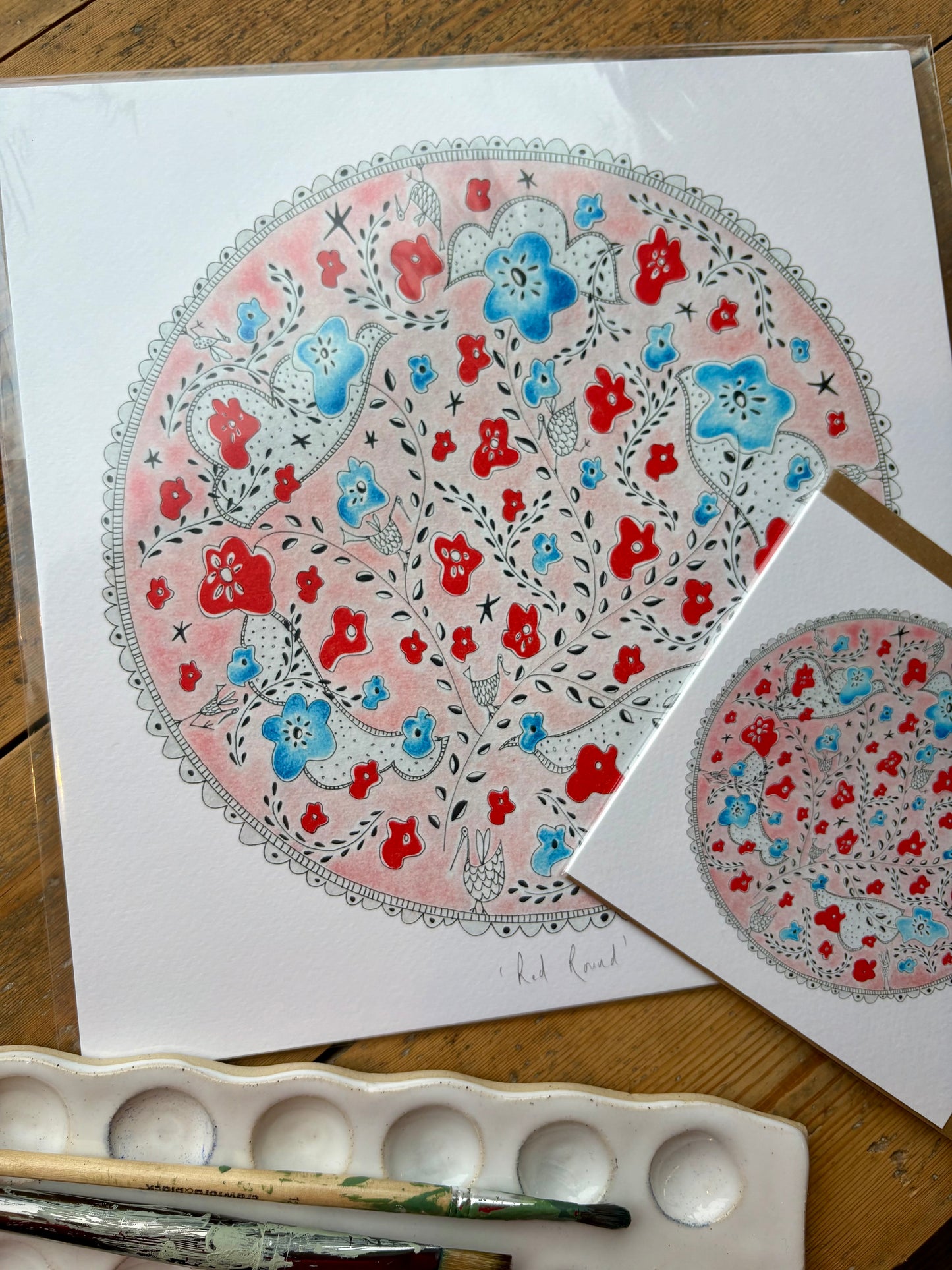 Fine Art Giclée Print - ‘Red Round’