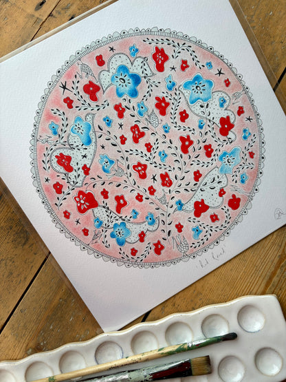 Fine Art Giclée Print - ‘Red Round’