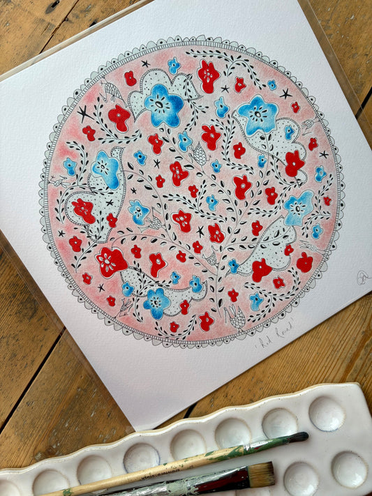 Fine Art Giclée Print - ‘Red Round’