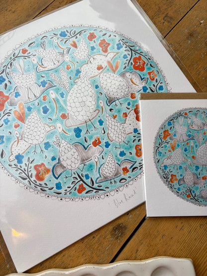 Fine Art Giclée Print - ‘Blue Round’