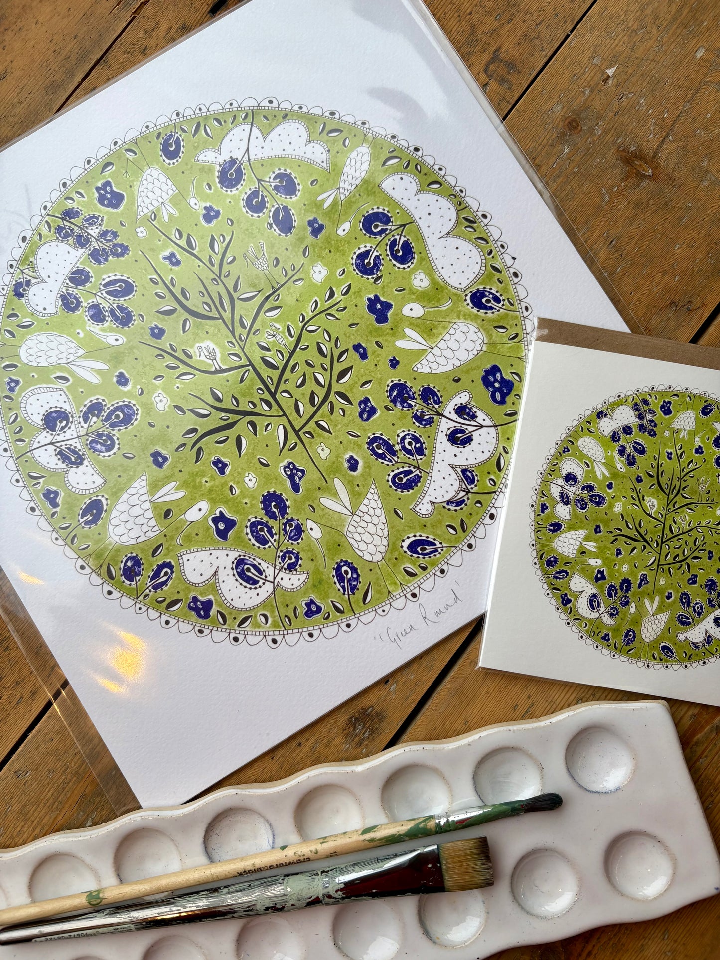 Fine Art Giclée Print - ‘Green Round’