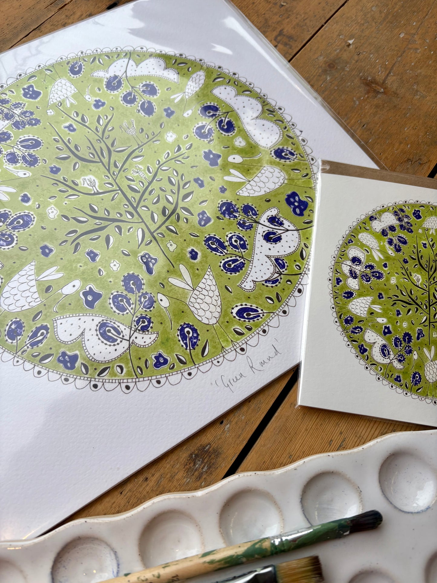 Fine Art Giclée Print - ‘Green Round’