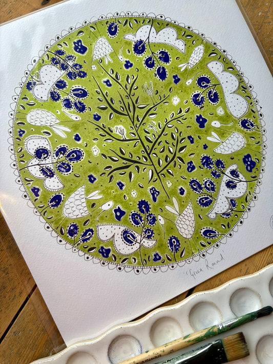 Fine Art Giclée Print - ‘Green Round’