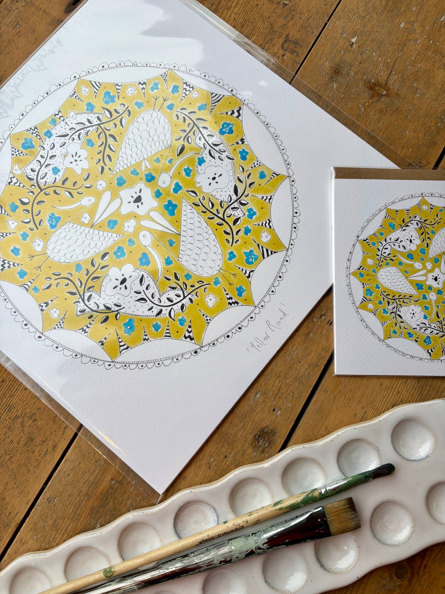 Fine Art Giclée Print - ‘Yellow Round’