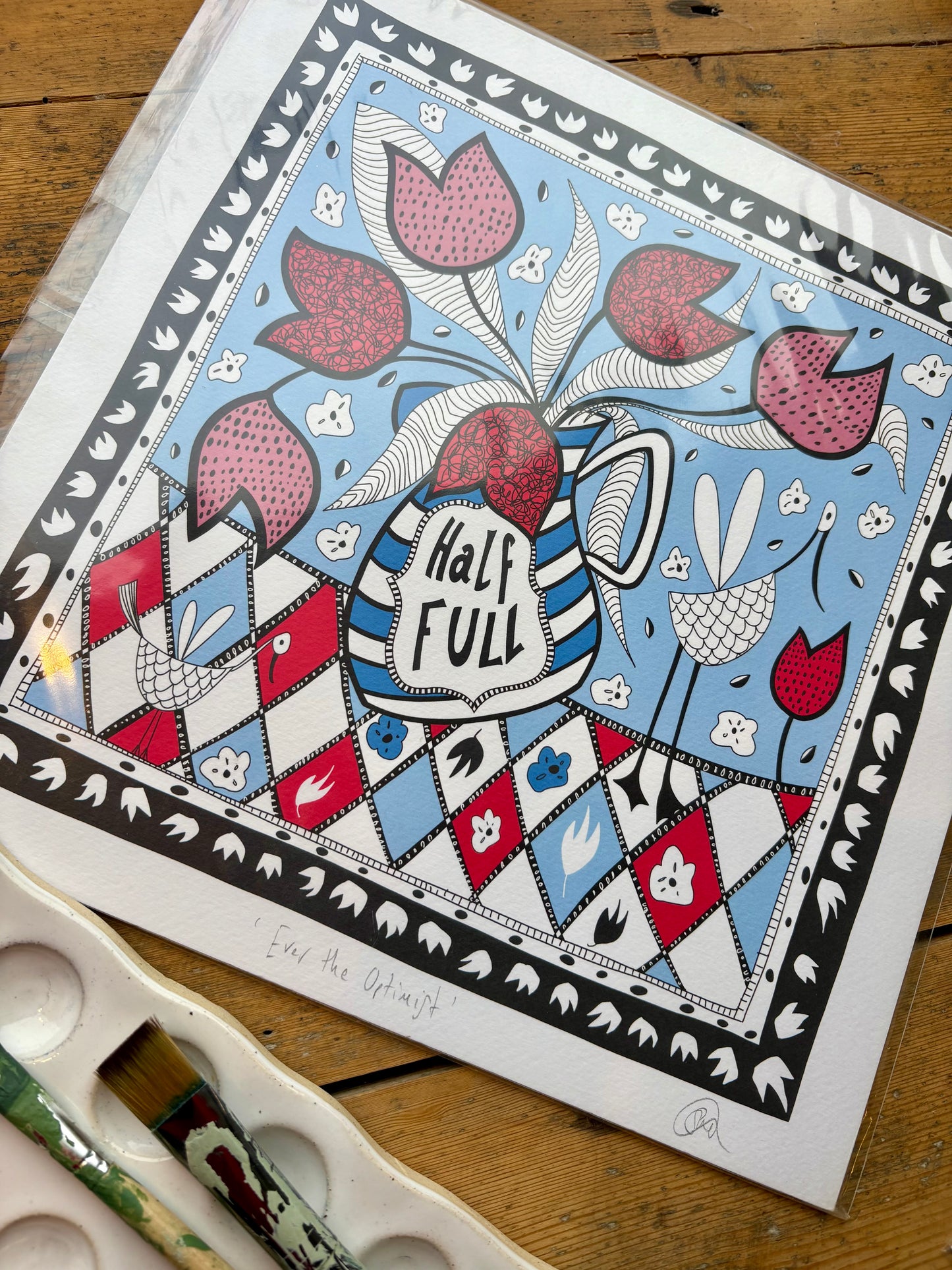 Fine Art Giclée Print - ‘A Glass Half Full’