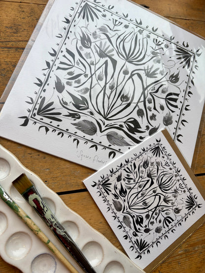 Fine Art Giclée Print - ‘Square Flowers’