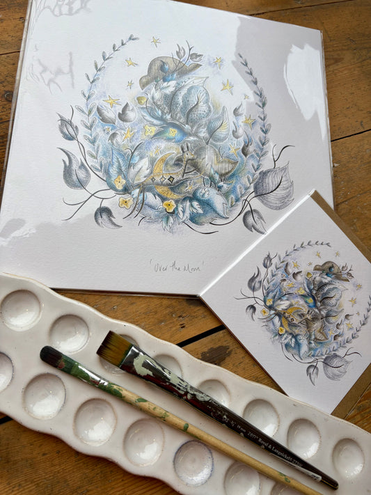 Fine Art Giclée Print - ‘Over the Moon’
