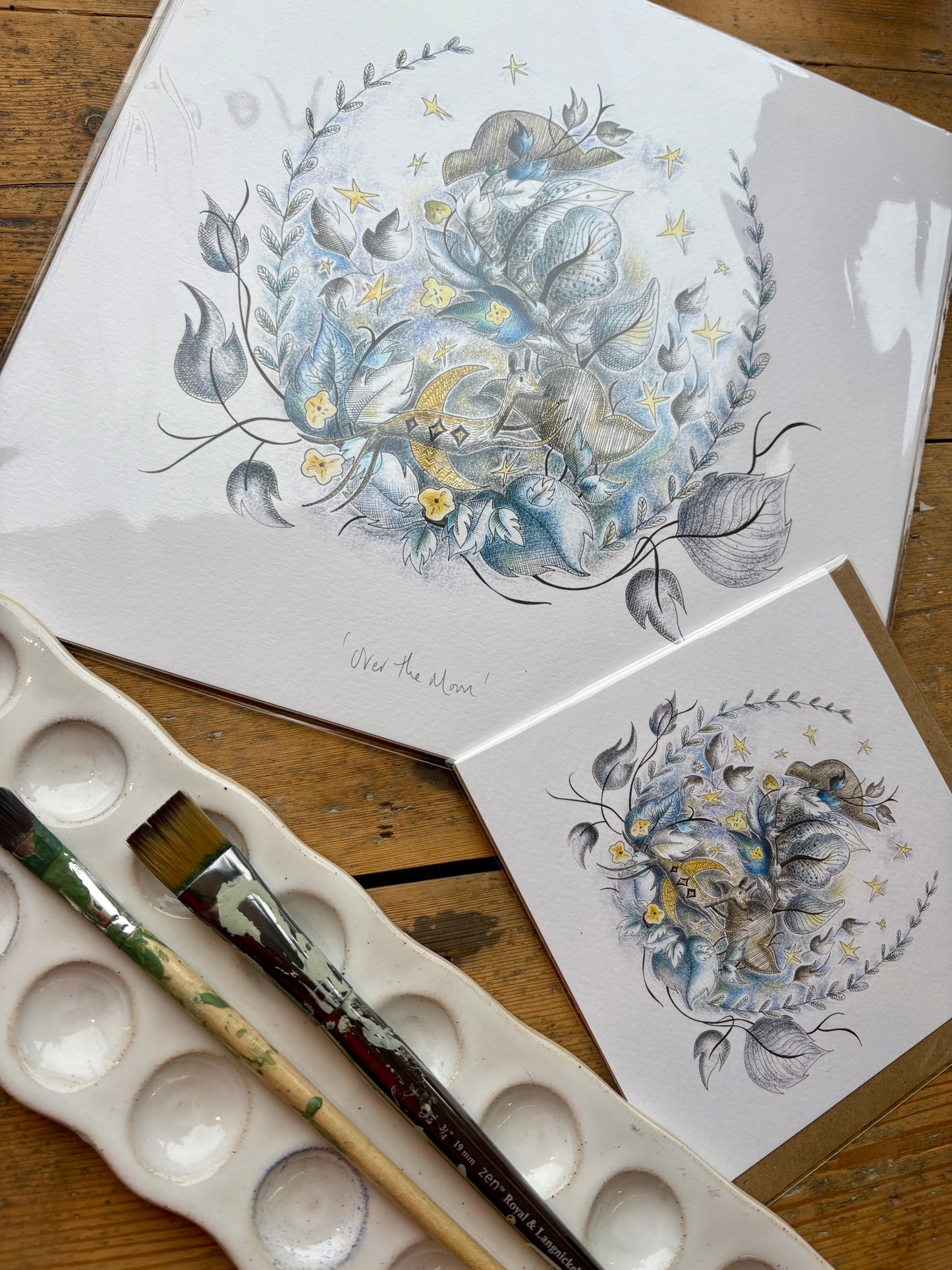 Fine Art Giclée Print - ‘Over the Moon’