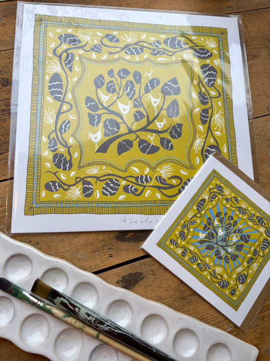 Fine Art Giclée Print - ‘A Bird In A Bush’