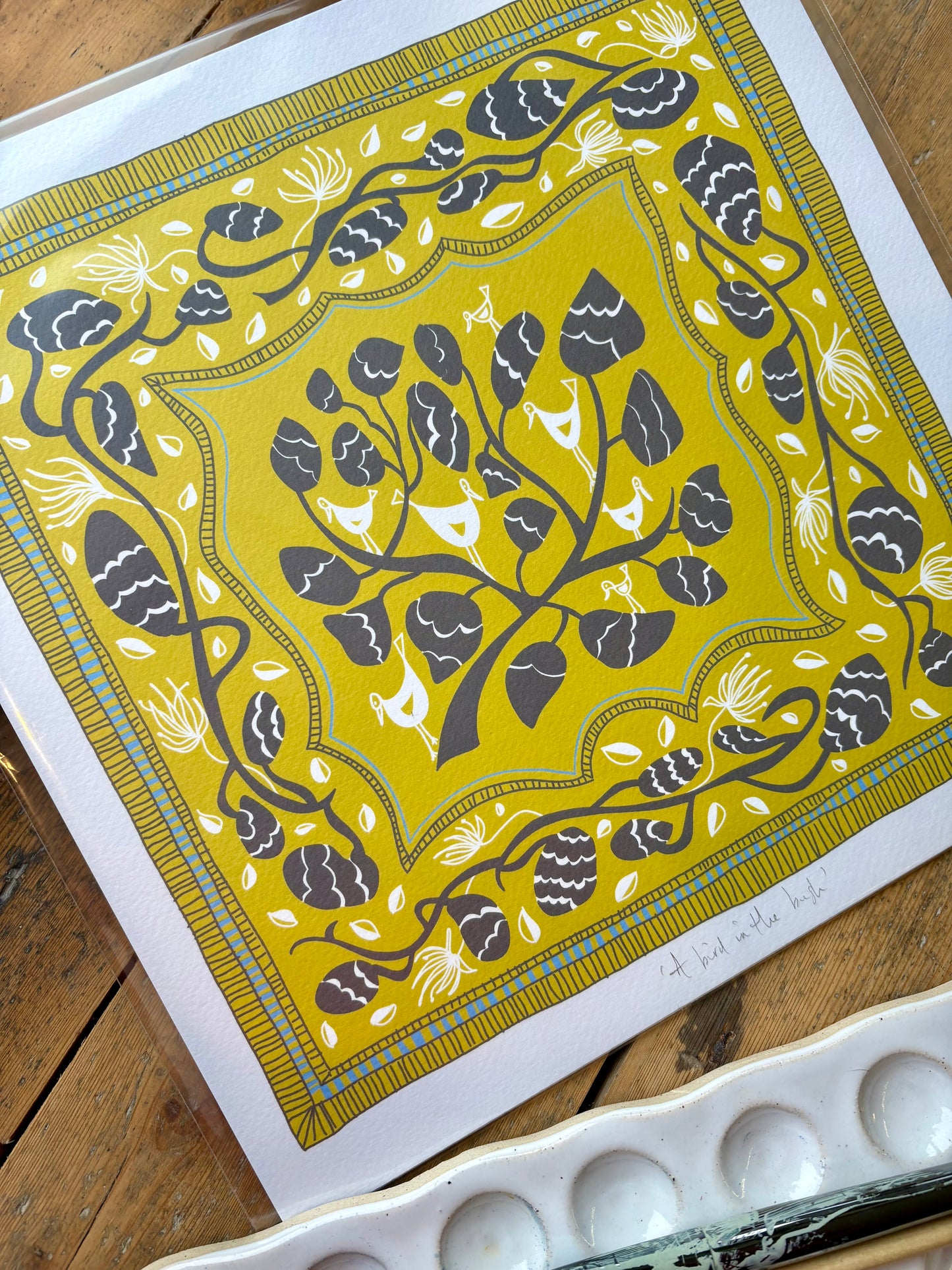 Fine Art Giclée Print - ‘A Bird In A Bush’