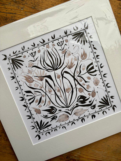 ‘Square Flowers’ - Original Artwork