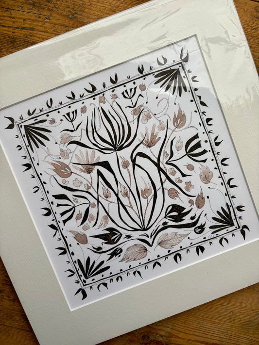 ‘Square Flowers’ - Original Artwork