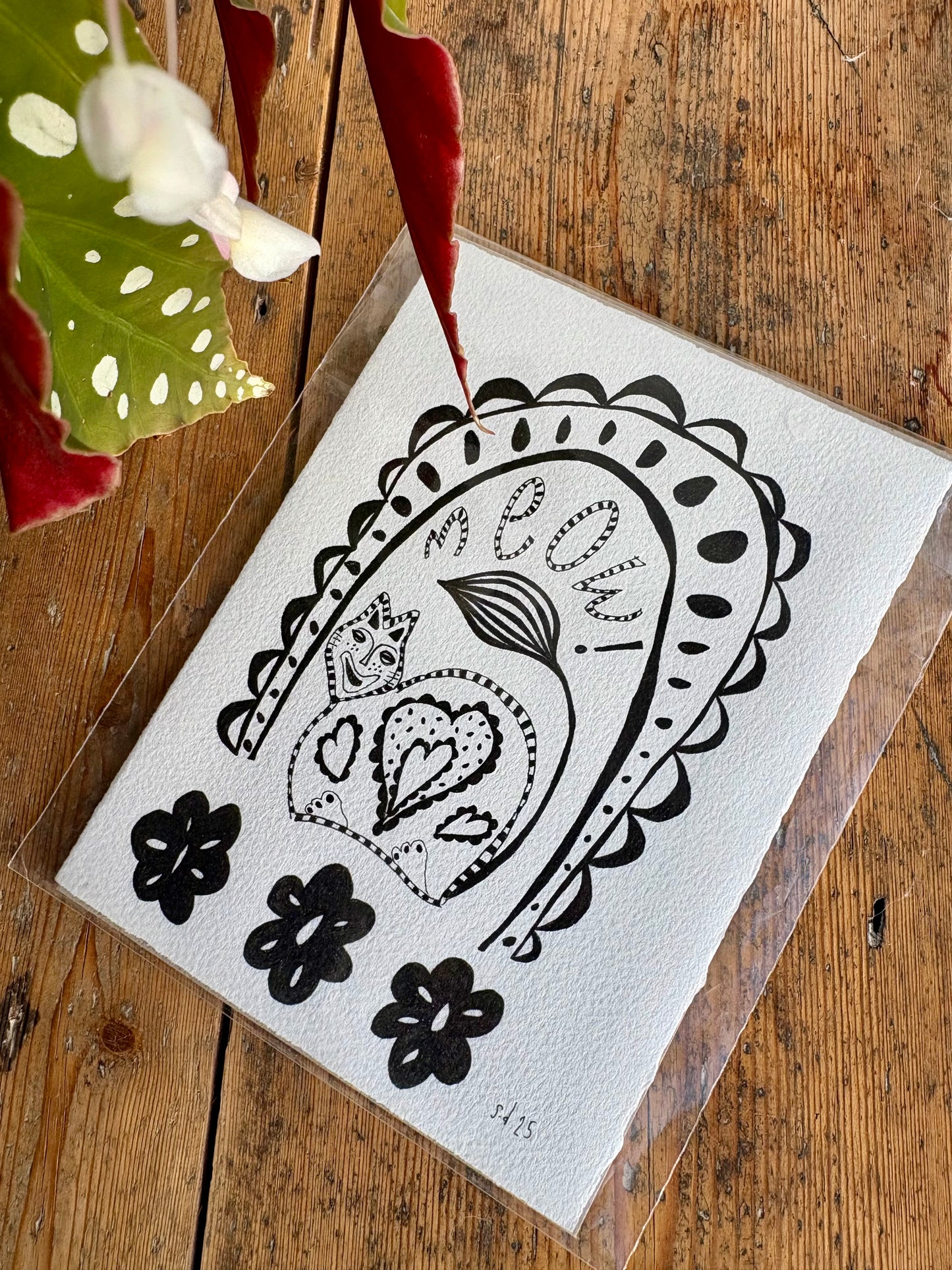 ‘Meow’ - Original Artwork