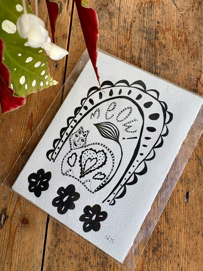 ‘Meow’ - Original Artwork