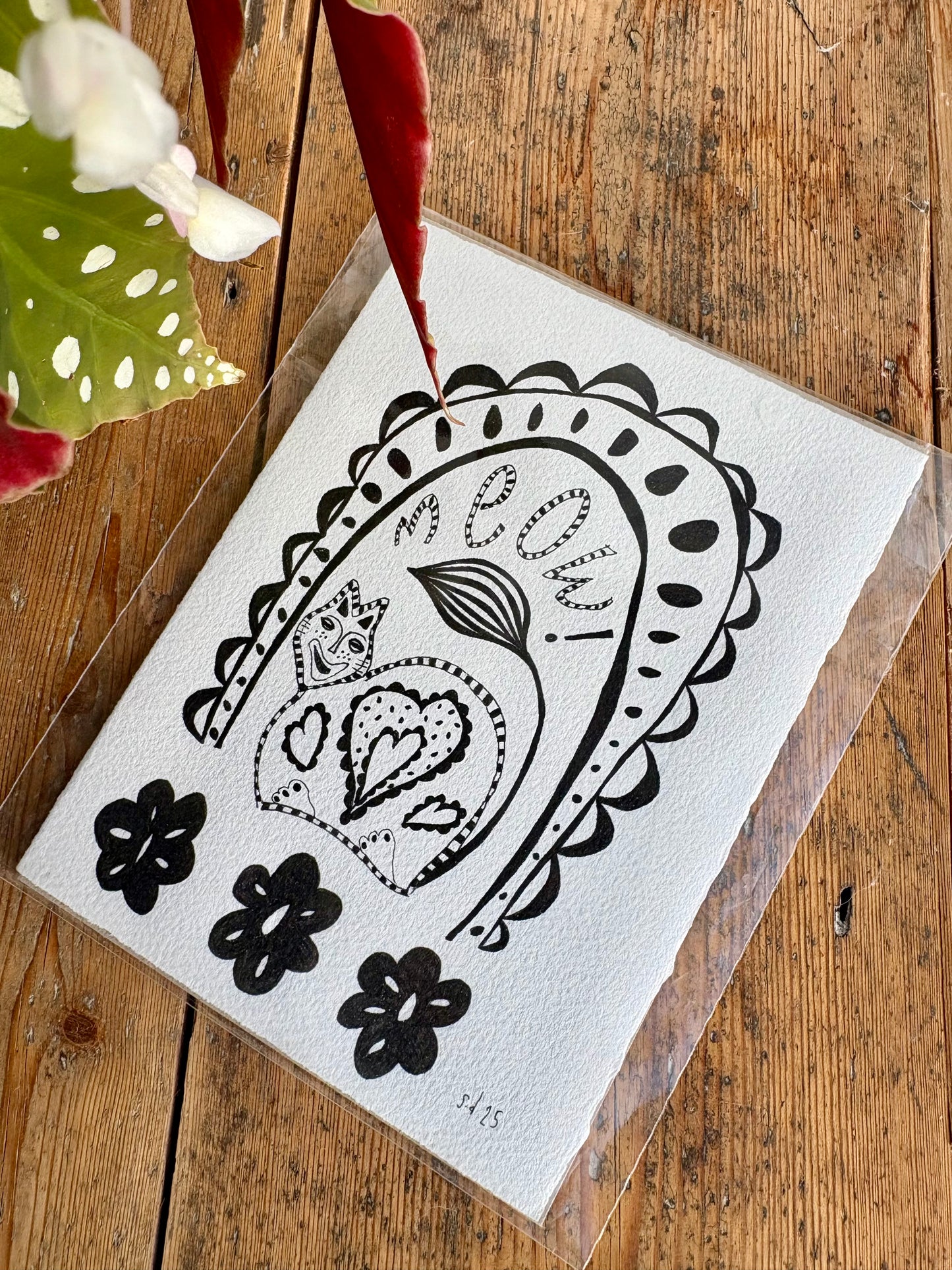 ‘Meow’ - Original Artwork