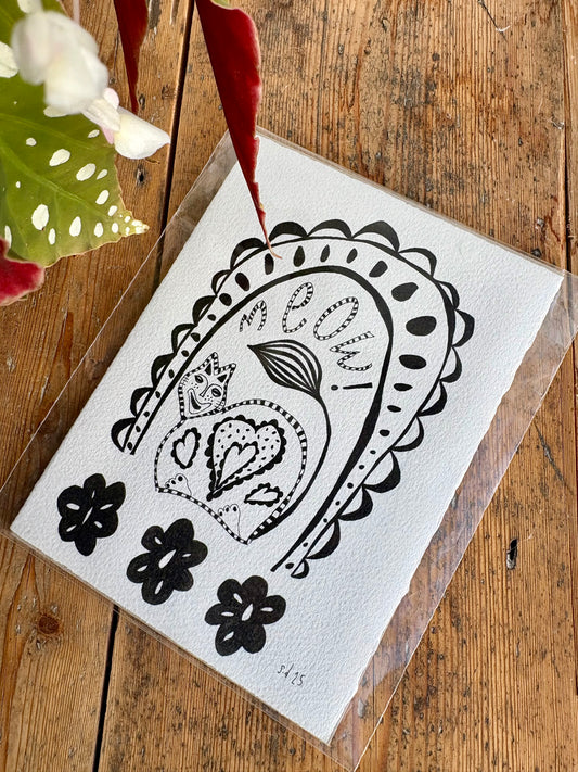 ‘Meow’ - Original Artwork