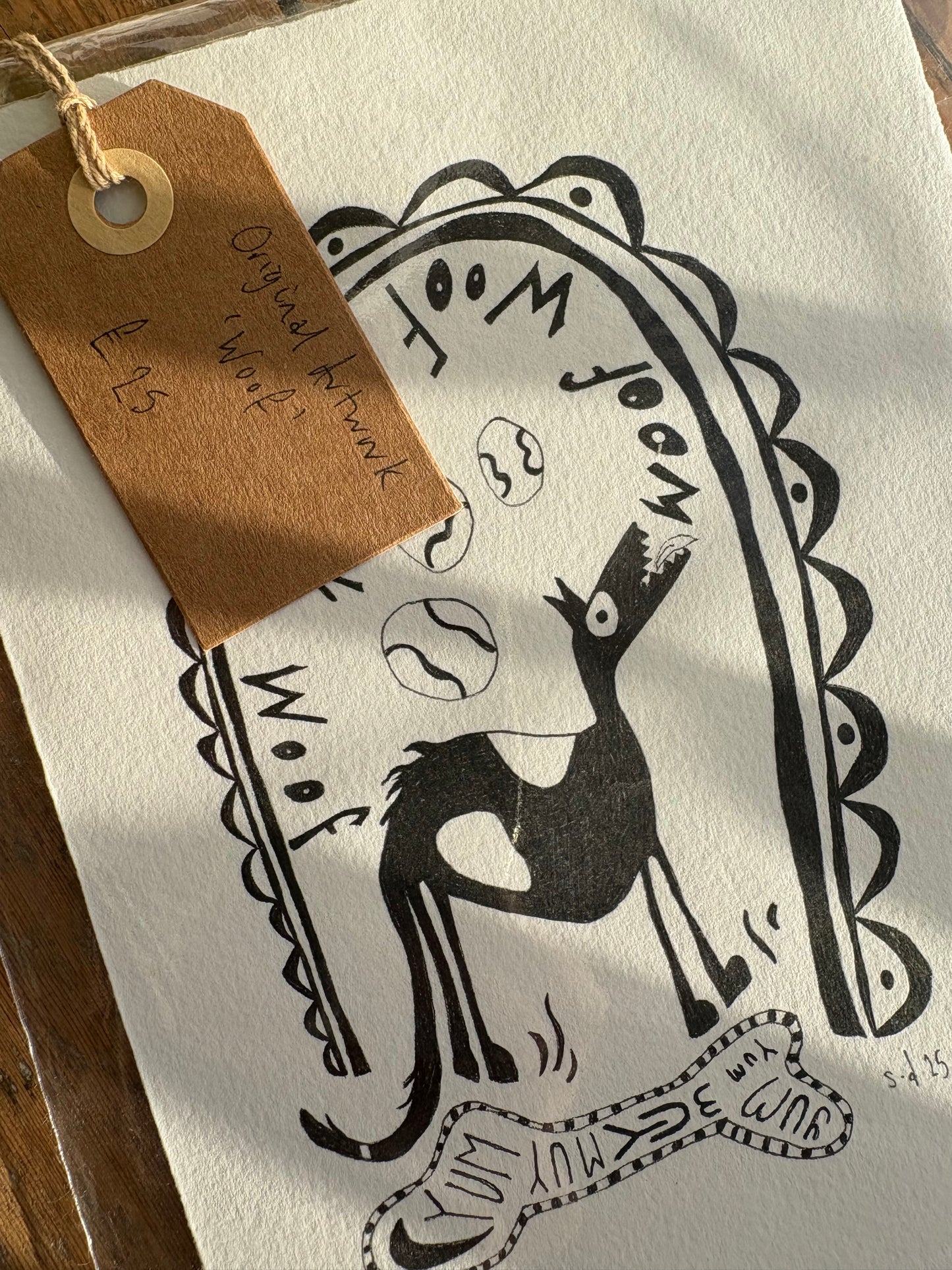 ‘Woof’ - Original Artwork