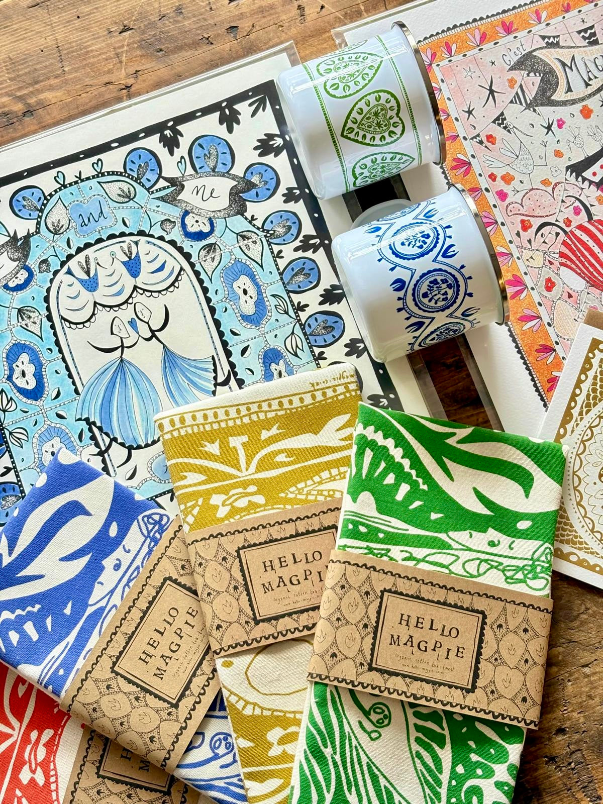 Illustrated Greetings Card (blank inside) with Kraft Brown Envelope (145mm x 145mm) - You and me