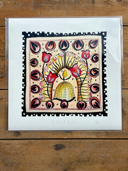 Fine Art Giclée Print - ‘All tulips and roses’ from ‘The Stamp Collection’