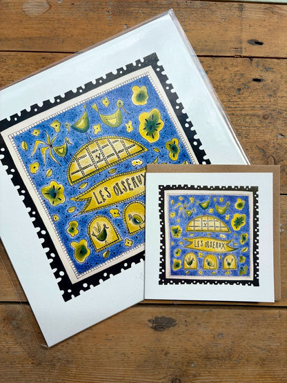 Fine Art Giclée Print - ‘The birds’ from ‘The Stamp Collection’